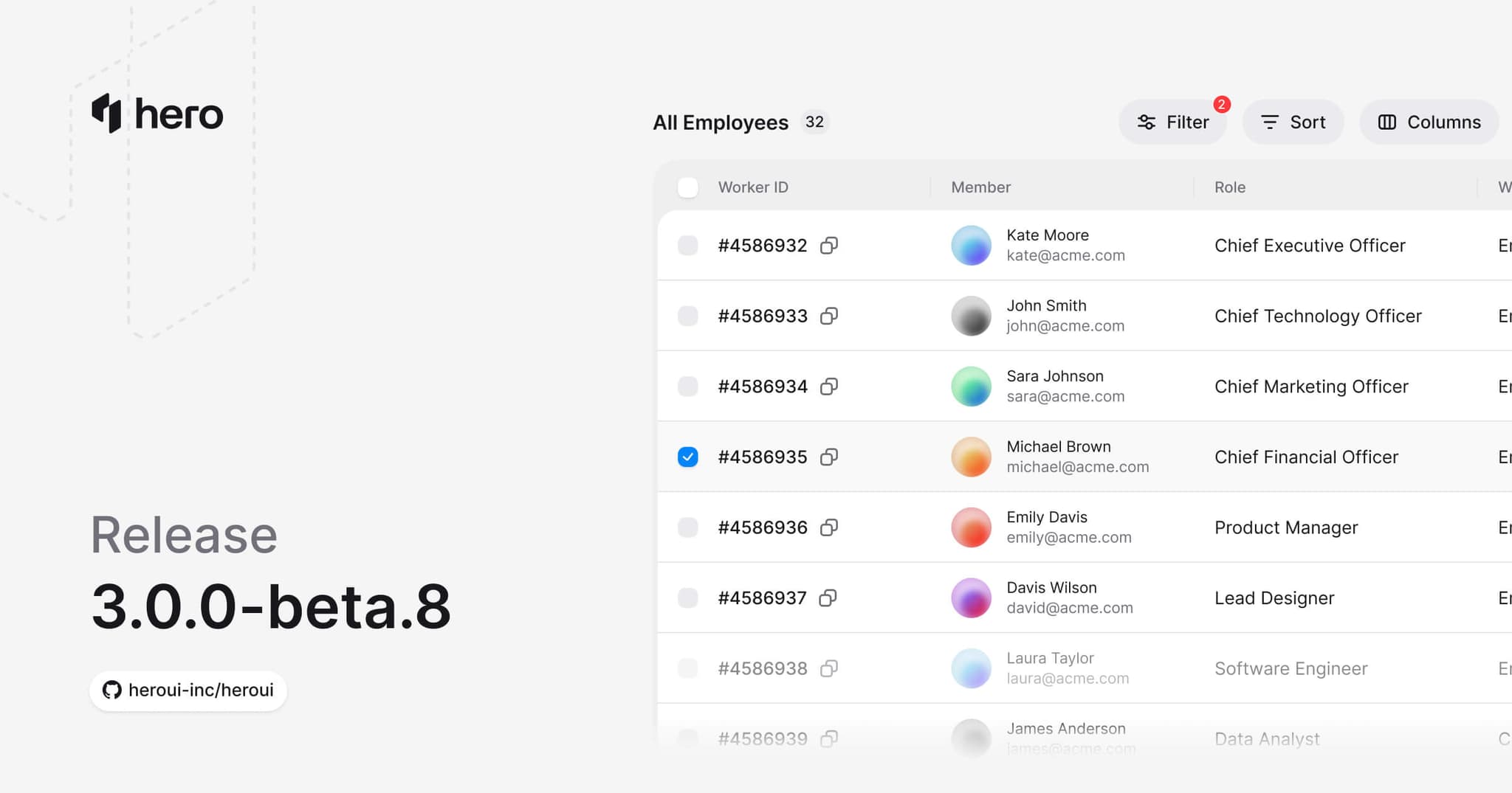 HeroUI v3 Beta 8